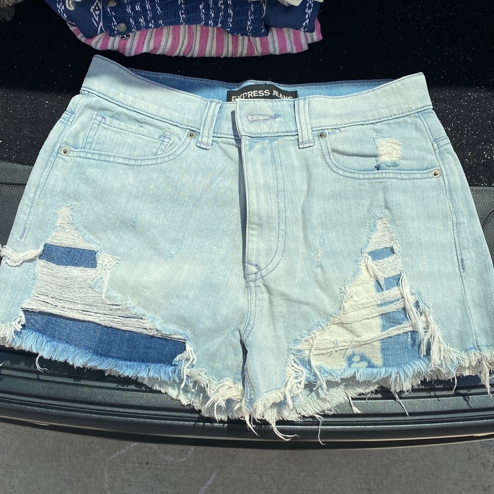 Express denim shorts